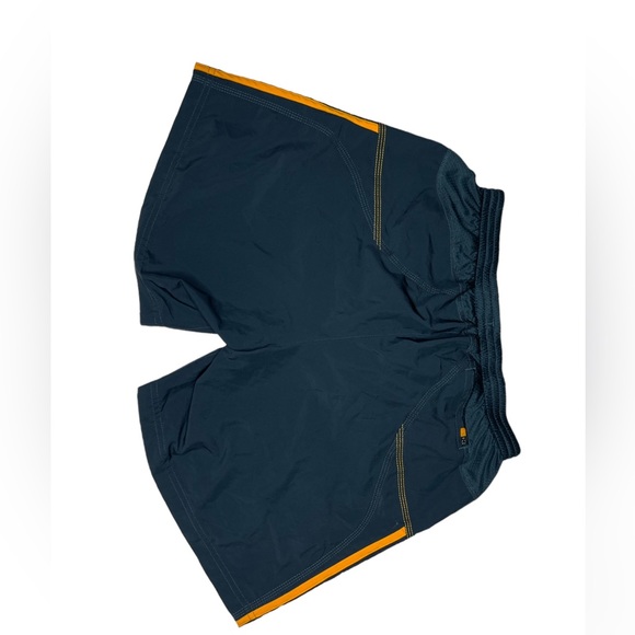 adidas response medium athletic shorts  lining gray neon orange stripe - Picture 4 of 5